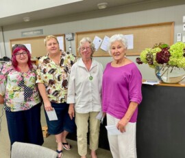 Top team on handicap Hilary Williams, Christine de Vries, Wendy Blackman and Suellyn Caudwell from Rotorua.
