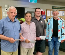 Winners of the Kelly Peirse for 2026, Grant Jarvis, Gary Chen, Jack James and Wayne Burrows.